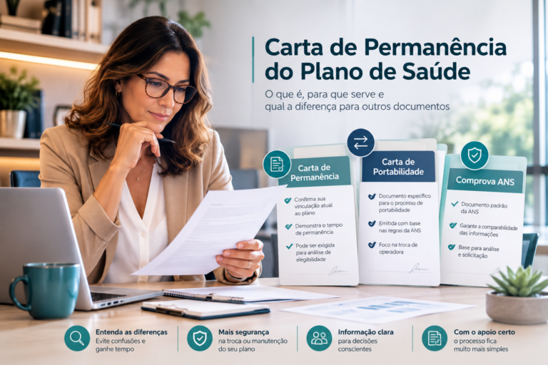 Carta de Permanência, Carta de Portabilidade e Comprova ANS